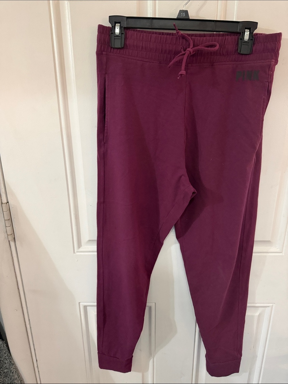 PINK Victoria's Secret Deep Berry Jogger Pants